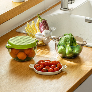 Panier de vidange en PP avec couvercle, pour la cuisine, le bassin de lavage des <span class=keywords><strong>fruits</strong></span> et légumes - Product Image 2