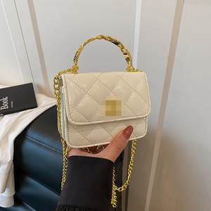 Nouveau élégant mode Pu cuir femmes dames petit sac carré Sac Luxe classique diamant treillis luxe femmes sacs à bandoulière - Product Image 4