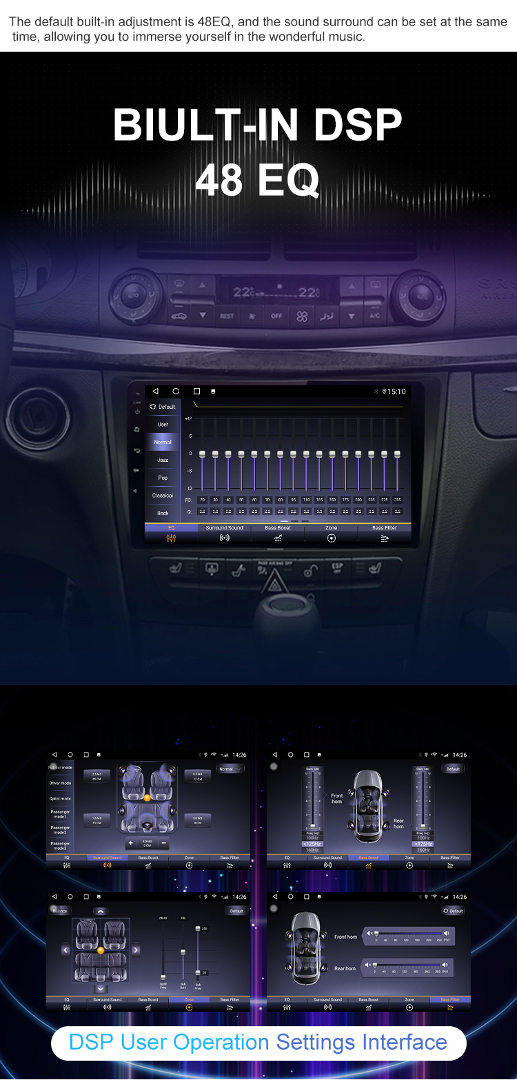 Car Radio For Mercedes Benz E/CLS Class 2002-2010 GPS Navigation Multimedia Video GPS Android 11 Carplay