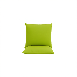 Ensemble de 4 coussins de chaise d'extérieur en tissu Oxford vert, carrés, résistants à l'eau, amovibles, lavables, pour une utilisation en camping toute l'année - Product Image 1
