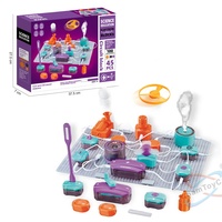 Kit de projet scientifique Samtoycn 45 pièces, jouet éducatif STEM, circuit imprimé, kit d'expériences scientifiques en physique, blocs de construction électroniques