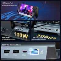 Station d'accueil ROG Ally 6-en-1, Hub HD 4K 120Hz, Charge rapide PD 100W, 3 ports USB 3.0, Dock multiport pour consoles de jeu portables
