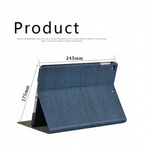Étui à rabat hybride en PU et TPU à texture bois, protection intégrale anti-chute pour <span class=keywords><strong>iPad</strong></span> <span class=keywords><strong>10</strong></span> 2022/Pro 13 2024/2025 - Product Image 3
