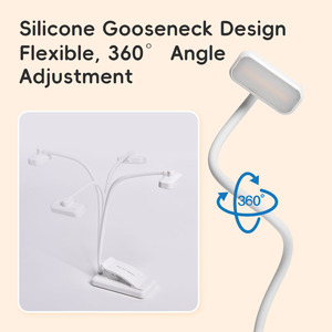 Nouvelle Lampe de Lecture LED Rechargeable 2026 avec 3 Modes de Couleur, Clip de Fixation, Protection Oculaire <span class=keywords><strong>pour</strong></span> Enfants et Adultes, Idéale <span class=keywords><strong>pour</strong></span> <span class=keywords><strong>la</strong></span> Maison et le Salon - Product Image 4