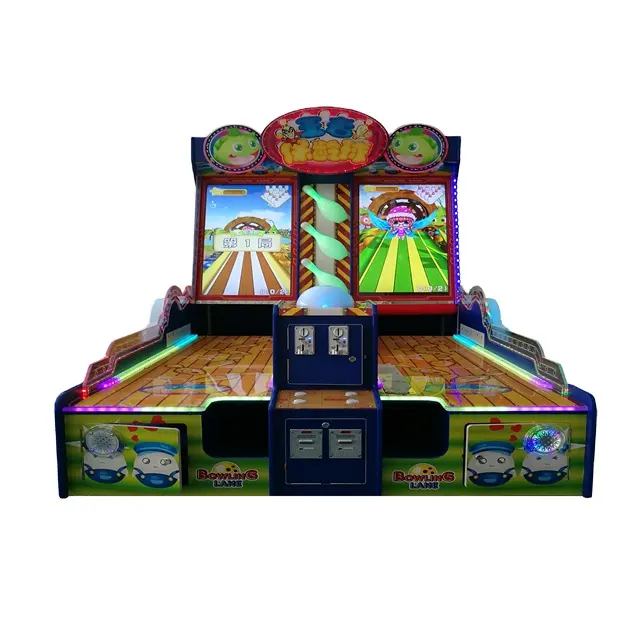 Arcade 2 Spelers Games Apparatuur Indoor Dubbele Strijd Adventure Bowling Cricket Machine Voor Verkoop