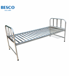 BESCO Manual de acero inoxidable enfermería plana Lisa cama de paciente muebles de <span class=keywords><strong>Hospital</strong></span> personalizados CE/ISO certificado 1 año de garantía - Product Image 1