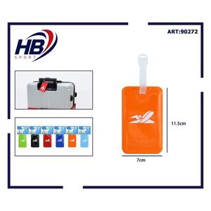 HB Sport Luggage <b>Tag</b> 7x11.5cm Orange <b>Travel</b> Identifier For Suitcase - Product Image 3