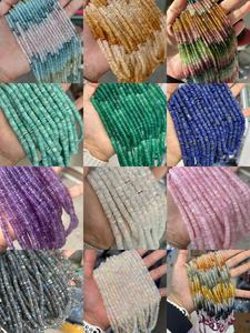 خيوط الخرز الفواصل بيروفان الناري من أحجار كريمة رونديل ، خيوط الخرز لصنع المجوهرات - Product Image 6