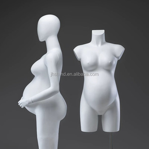 Mannequins de femme <span class=keywords><strong>enceinte</strong></span> en fibre de verre blanc pour le haut du corps Mannequins féminins enceintes - Product Image 3