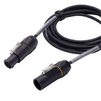 Cable de Audio, Video e Iluminación Profesional para Escenarios, con Adaptador Bloqueable PowerCON, Impermeable IP65, de PVC, Alta Calidad, Marca ABCCABLS