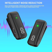 Microphone sans fil numérique K6 Pro à double micro avec étui de charge, affichage de la durée de vie de la batterie pour le streaming en direct.