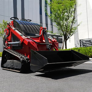 Pengiriman Cepat CE EPA Micro Standing Skid Loader 300KG 400KG 500KG Skid Steer Loader Mini 4x4 diesel 4wd Mini Skid Steer Loader - Product Image 2