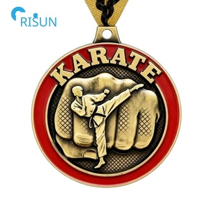 Medalla personalizada de pugilismo en 3D, lucha de boxeo coreana, artes marciales mixtas, medallón de Judo, Karate, Taekwondo, medalla de Karate personalizada - Product Image 2