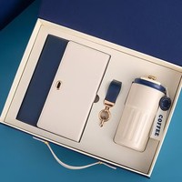 Set Cangkir Kopi Gantungan Kunci Notepad Buatan Tangan Modern - Kotak Hadiah Promosi Portabel untuk Acara