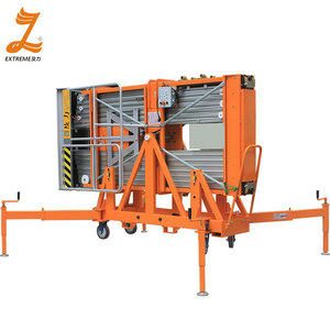 Nuovissima Piattaforma di Lavoro Aerea Idraulica in Lega di Alluminio a Doppio Montante <span class=keywords><strong>Convertibile</strong></span> con Motore Elettrico e Altezza Massima della Piattaforma - Product Image 3