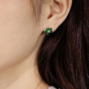 Dylam New Year 2024 Christmas Xmas Festival Collection Sterling <b>Silver</b> Diamond 5A Zirconia Flower Shape <b>Stud</b> <b>Earrings</b> for Women - Product Image 4