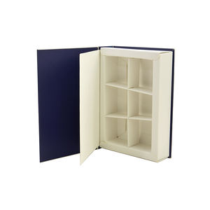 Diseñ<span class=keywords><strong>o</strong></span> en forma de libro personalizado Chocolates Embalaje Caramelos de chocolate vacíos Cajas <span class=keywords><strong>Bon</strong></span> con inserto de bandeja de plástico - Product Image 3