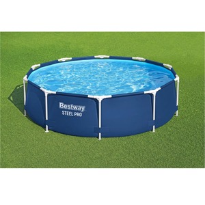 <span class=keywords><strong>Piscine</strong></span> familiale hors sol <span class=keywords><strong>ronde</strong></span> en acier et PVC certifiée CE 56677, 3,05 m x 76 cm, écologique - Product Image 2