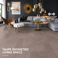 Planches de sol flottantes décoratives stratifiées 1214x196x10mm, système de pose à clipser, grade d'émission ENF, rainures en V sur quatre côtés