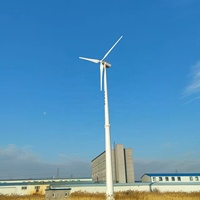 Éolienne domestique horizontale électrique HLD 20KW avec générateur, certifiée CE IEC61400-2, 380V-400V, diamètre de rotor 10m/12m, vitesse de démarrage du vent 2m/s