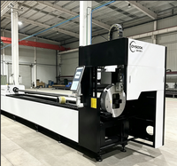 Machine de découpe laser à fibre CNC 120 avec mandrin, découpeuse laser automatique pour le traitement des tubes métalliques ronds, carrés et rectangulaires