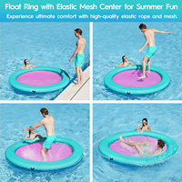 Hamac flottant gonflable en tissu Drop Stitch haute résistance pour adultes, transat de piscine pour bronzage, usage commercial, installations de divertissement