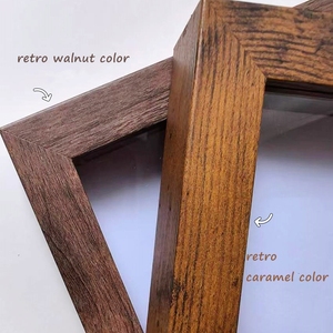 4-inch gỗ-thủy tinh/plexiglass Hollow khung ảnh & côn trùng Mẫu chủ, DIY handmade hiển thị Hight chất lượng khung gỗ - Product Image 2