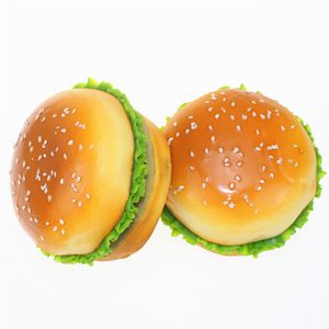 Jincan 6,5 cm Pendentif en PU à rebond lent, simulation de pain au sésame KFC, jouet de décompression à pétrir, décoration unisexe pour garçons et filles - Product Image 6