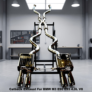 Échappement Catback en Acier Inoxydable Vortex Performance pour BMW M3 E90 E93 4.0L V8 avec Valve à Vide et Silencieux Tuning - Product Image 1