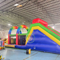 Équipement de parcours d'obstacles pour enfants, jeux sportifs, parcours d'obstacles gonflable arc-en-ciel