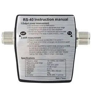 NISSEI RS-40 SWR Power Meter VHF UHF 144/430 MHz 15W 60W 200W Band berdiri gelombang Meter uji antena Walkie Talkie Radio - Product Image 3