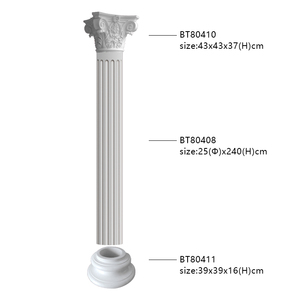 BT-80410 Guanyu Bán Buôn Polyurethane La Mã Cột Bức Tượng Dễ Dàng Cài Đặt Đám Cưới Hoa Đứng Hy Lạp Lấy Cảm Hứng Từ Pháp Thiết Kế Khách Sạn - Product Image 3