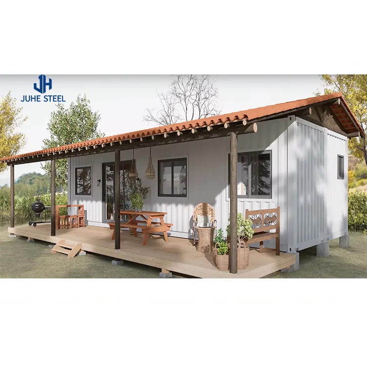 Prefab सुंदर डिजाइन आधुनिक शैली लक्जरी कंटेनर घरों छुट्टी विला के लिए बिक्री
