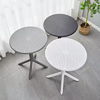Mesa de Plástico Moderna de Polipropileno para Restaurante o Cafetería en Venta