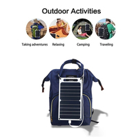 Panneau solaire 30W avec USB, étanche, pour randonnée et camping en plein air, batterie portable, chargeur de téléphone portable, panneau de charge 6.8V