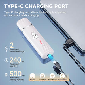 Cortauñas Eléctrico para Mascotas M5, Recargable por USB, Herramienta de Cuidado de Uñas para Perros y Gatos, Plástico Blanco - Product Image 4