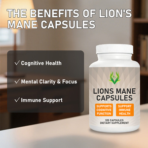 Capsules de Crinière de Lion OEM pour l'extrait de champignon Crinière de Lion, favorisent la fonction cognitive, capsules de champignons nootropiques - Product Image 5