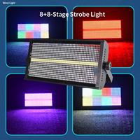 Stroboscope pleine couleur 8+8 segments, Stroboscope 48+8 segments 1000W, Barre lumineuse de marquage, Lumière stroboscopique pour salle privée KTV avec 960 LED