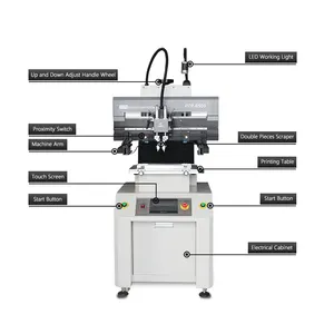 Smt-impresora de pasta de soldadura semiautomática, máquina de impresión de pantalla de soldadura PCB, PTR-B500 para producción Smt, venta al por mayor de fábrica