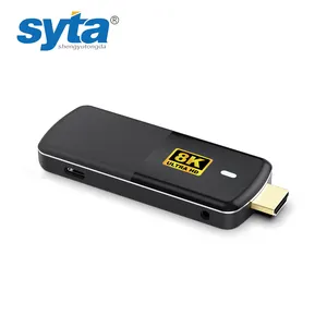 SYTA H96 최대 M3 8k TV 스틱 안드로이드 13 쿼드 코어 Rk3528 칩 음성 원격 제어 스마트 안드로이드 TV 스틱