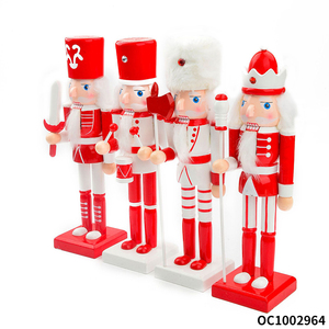 Ornements de Noël faits à la main sculpture sur <span class=keywords><strong>bois</strong></span> soldat <span class=keywords><strong>casse</strong></span>-<span class=keywords><strong>noisette</strong></span> décorations de Noël de luxe figurine jouets - Product Image 6