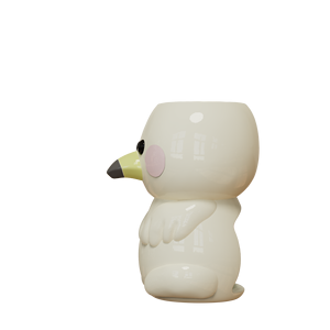 Réchauffeur de chauffe-plat blanc personnalisé en vrac figurine en porcelaine céramique petit oiseau chauffe-huile essentielle kawaii <span class=keywords><strong>birdie</strong></span> brûleur de fonte de cire - Product Image 3