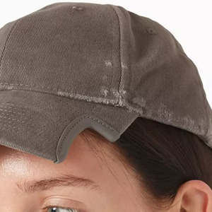 Casquette élégante de haute qualité avec visière ajourée, logo brodé vieilli, casquette de baseball personnalisée en sergé de coton - Product Image 4