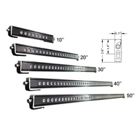 Barre lumineuse LED mince de 40 pouces en aluminium anodisé dur, couleur ambre, pour Defender Wrangler Gladiator 4x4, universelle, adaptable aux véhicules