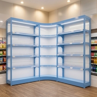 Étagères de présentation robustes pour la vente au détail, étagère métallique réglable à plusieurs niveaux pour supermarché, épicerie, collations et boissons
