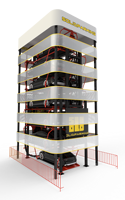 Système de levage de stationnement rotatif Parking de voiture intelligent Parking cubique 20 voitures Stockage