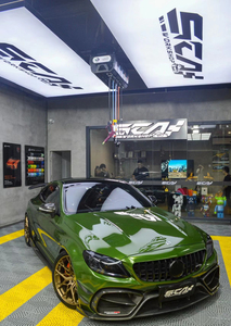 ชุดแต่ง C63 IMP สำหรับ Mercedes C63 Coupe AMG Facelift สภาพใหม่ C205/C63 Coupe กันชน สเกิร์ตข้าง สปอยเลอร์หลัง ฝากระโปรงเครื่องยนต์ - Product Image 6