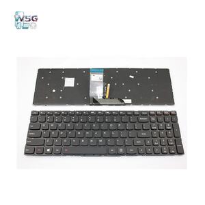 คีย์บอร์ดพลาสติก SZ-Wisbuild สำหรับแล็ปท็อป พร้อมไฟแบ็คไลท์ LED แบบเต็มขนาด ป้องกันการกดผิดพลาด (Anti-Ghosting) สำหรับ IdeaPad 700-15ISK 700-17ISK รูปแบบ US สีดำ - Product Image 2