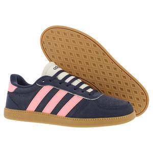 Zapatos Adidas Breaknet Sleek Suede para Mujer, Color Azul Marino, Rosa, Blanco, Estilo Baloncesto - Product Image 4