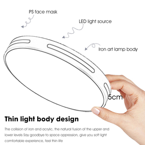 Mới Sáng Tạo Đèn Trần Phòng Ăn Phòng Khách Nghiên Cứu Kim Loại Bề Mặt Được Gắn Hiện Đại Vòng Tròn LED Đèn Trần - Product Image 5